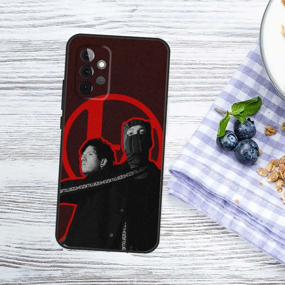 T-Twenty one pilots Phone Case For Samsung Galaxy A13,A21s,A22,A31,A32,A52,A53,A71,A80,A91 Soft Black Phone Cover