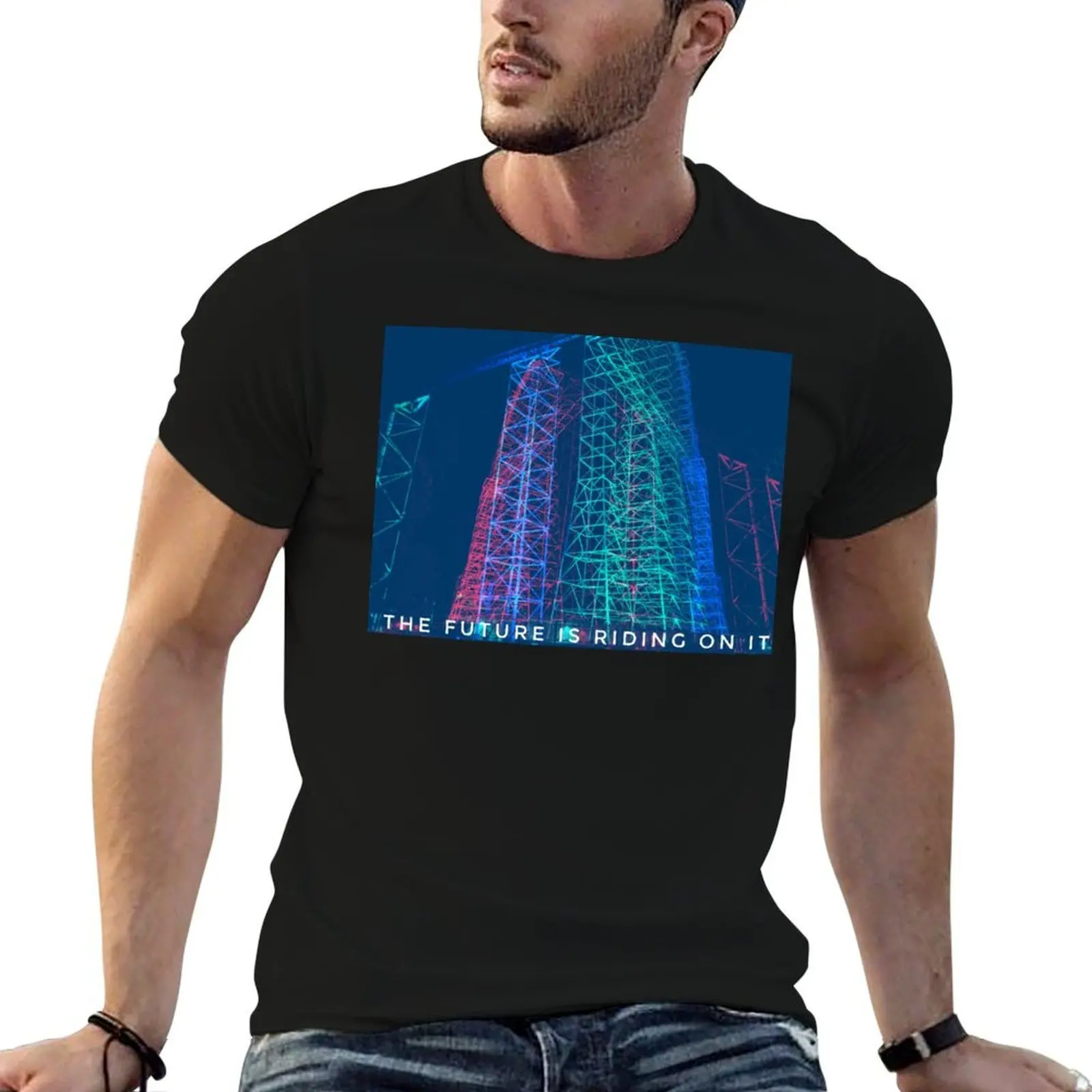 

The Future is Riding On It T-Shirt men t shirt cotton 100% t shirts for man cotton funny t shirts for man graphic funny T-shirt