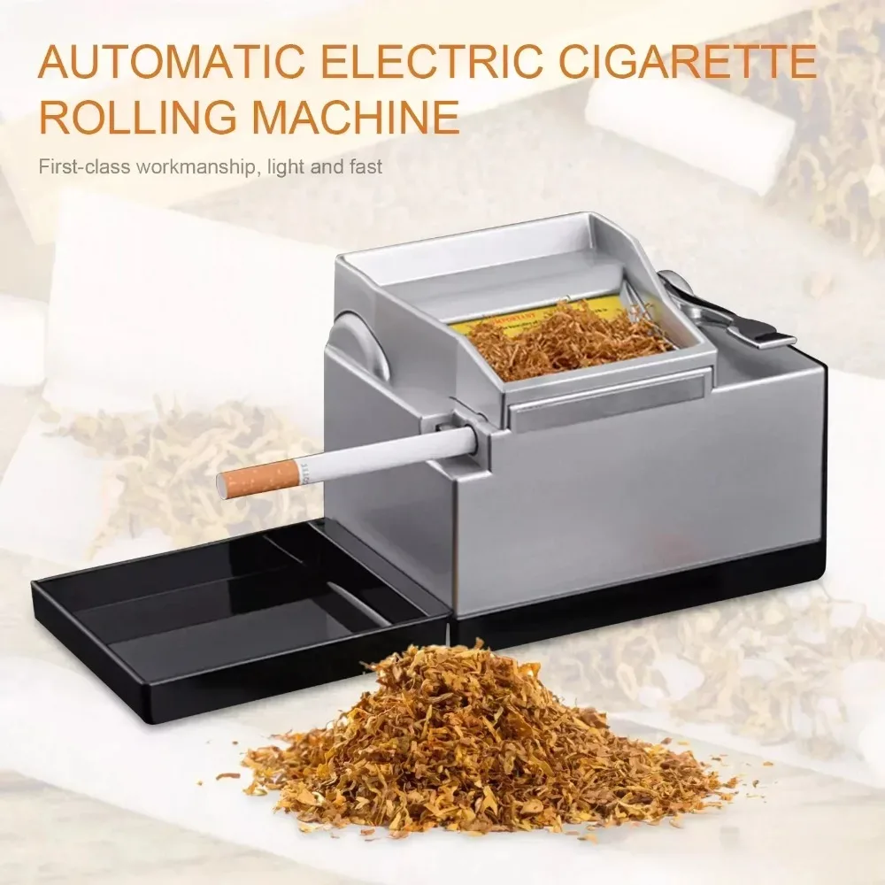 

2025 Electric Cigarette Injector Machine Automatic Rolling Maker Portable DIY Tool with Smoke Tube for Home Gift