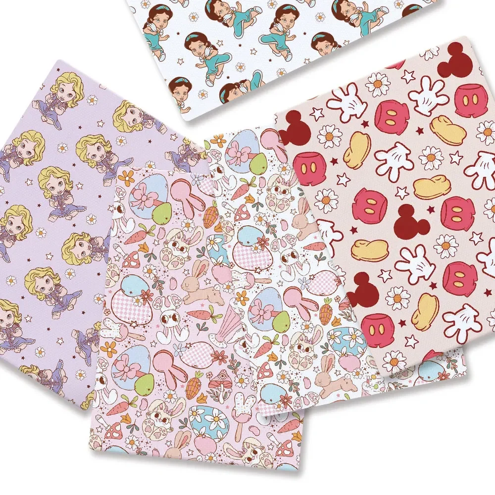 

Ткань с героями мультфильмов Диснея, хит продаж, сделай сам, ручное шитье, лоскутное шитье, детское платье, домашний лист, ткань с принтом, ткань для шитья детей