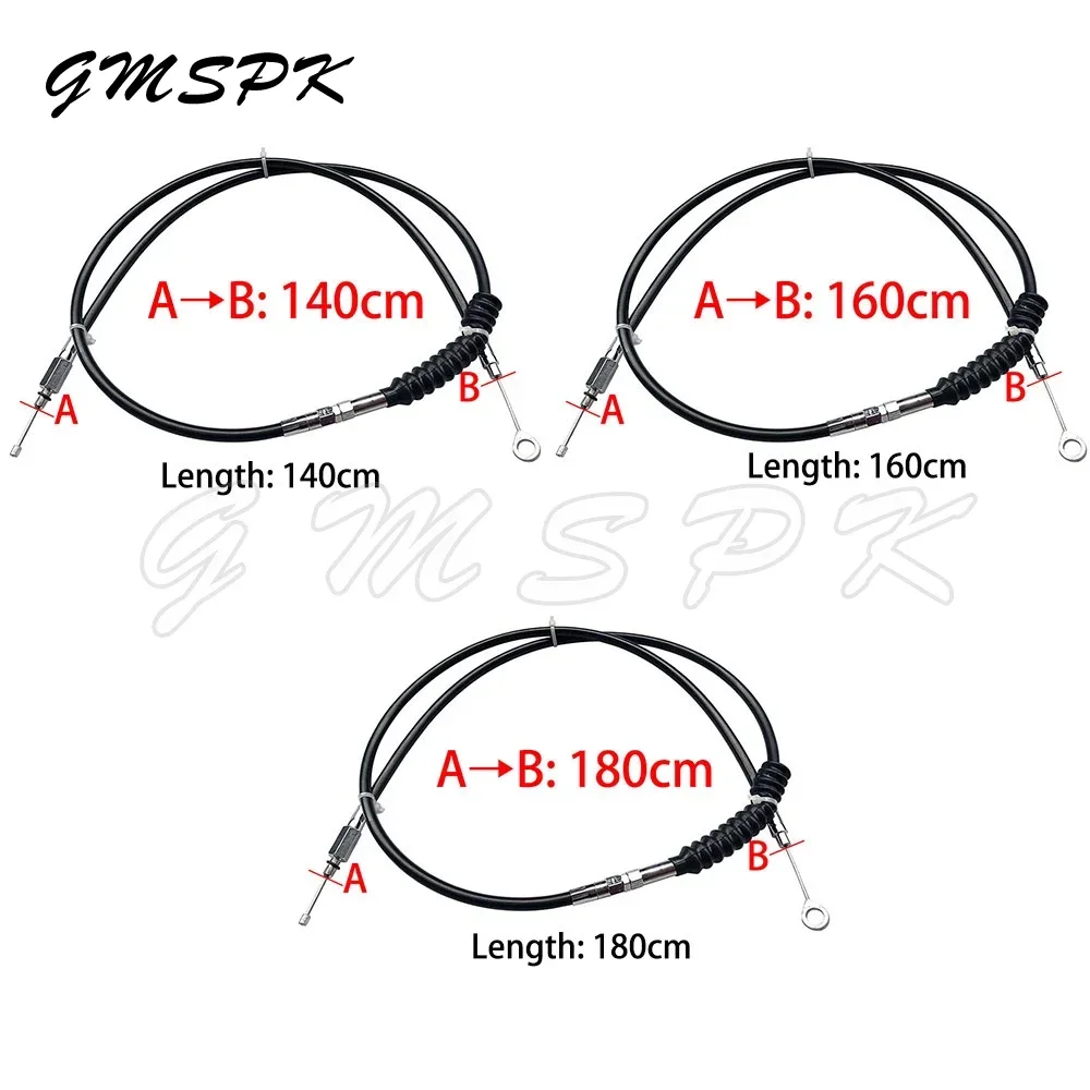 Modified Lengthened Throttle Cable Clutch Wire Black/Silver Fit for Harley Sportster Iron XL1200 883 XL1200 XL883 Motorcycle