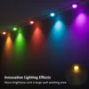 150FT 90LED, 영구 실외 LED 스트립 조명, 72가지 장면 모드를 갖춘 스마트 RGBIC 실외 조명, 정원 마당, IP68 처마 조명 4