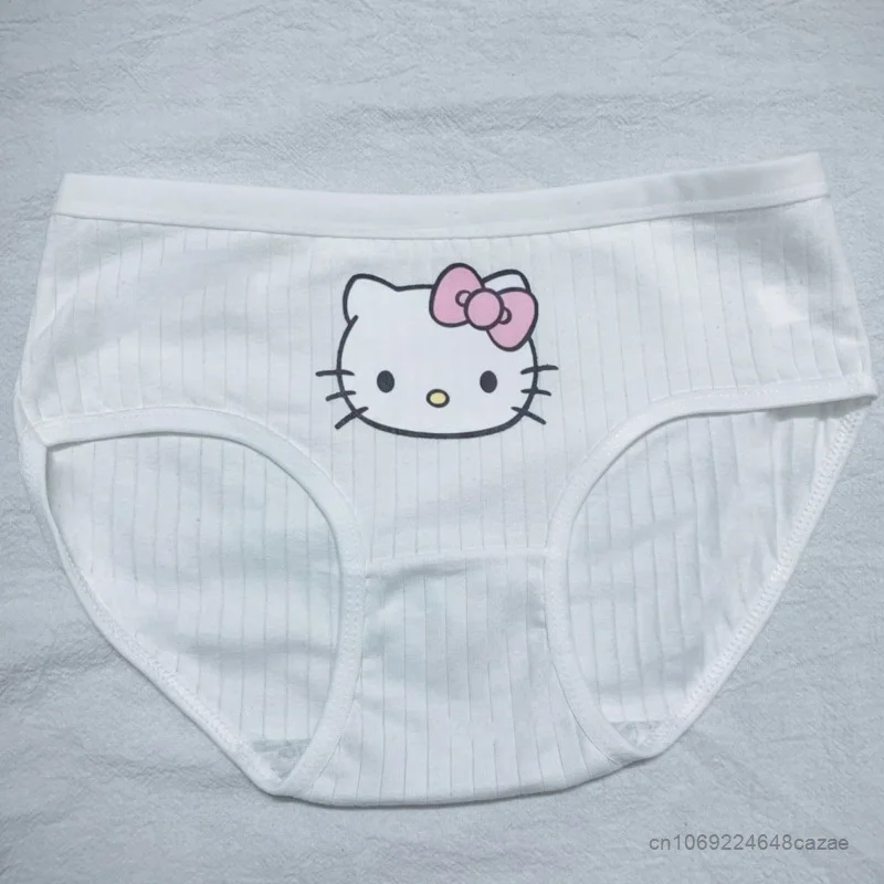 Sanrio Hello Kitty Underpants Y2k Girls Cartoon Cute Panties Cotton 3 Piece Set Cinnamoroll Melody Underwear Student Soft Briefs