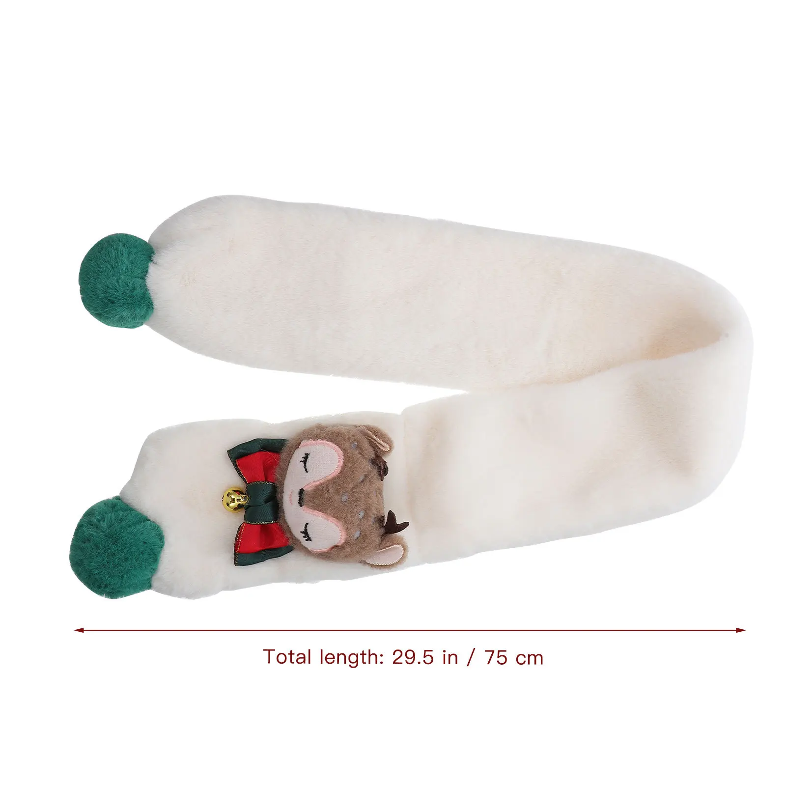 1 قطعة وشاح الشتاء لينة البوليستر عيد الميلاد نمط الرقبة التفاف للتزلج ركوب التخييم ارتداء اليومي #6