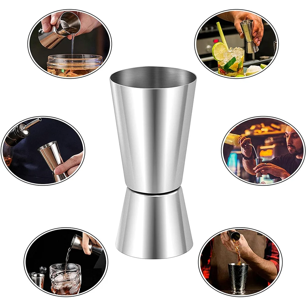 Spirit Measures 25Ml/50Ml Shot Measure Drinks Gin Jigger Craft Dual Drinks Measuring Cup for Party Wine Drink Shaker