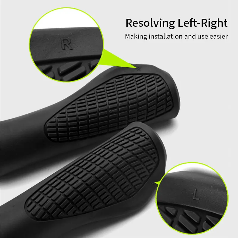 Bicycle Grips Mountain Bike Handlebar Anti-Slip Shockproof Ergonomic Lockable Grips Cycling Bicycle Accessories Handle Grips