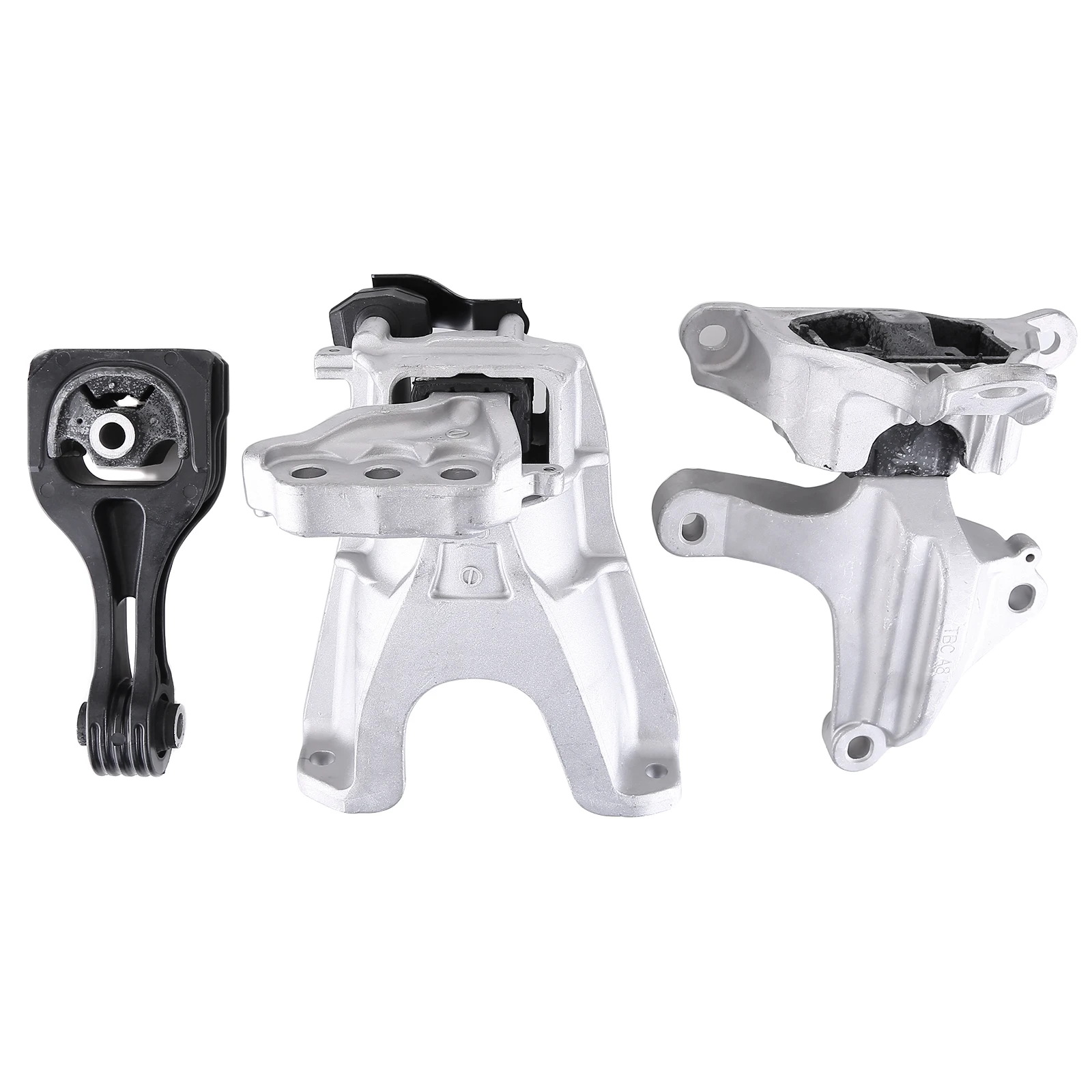 3pcs Engine Mount Kit Auto Transmission Mount Bracket Auto Parts Compatible for 16-21 Civic 1.5L Engine