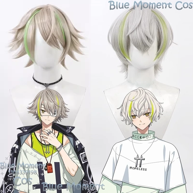 Ryui Shiramitsu Toi Shiramitsu L4mps in 18TRIP Game Cosplay Prop Man Hair Wig Adult Gift Holloween Roleplay Comic Con Customized