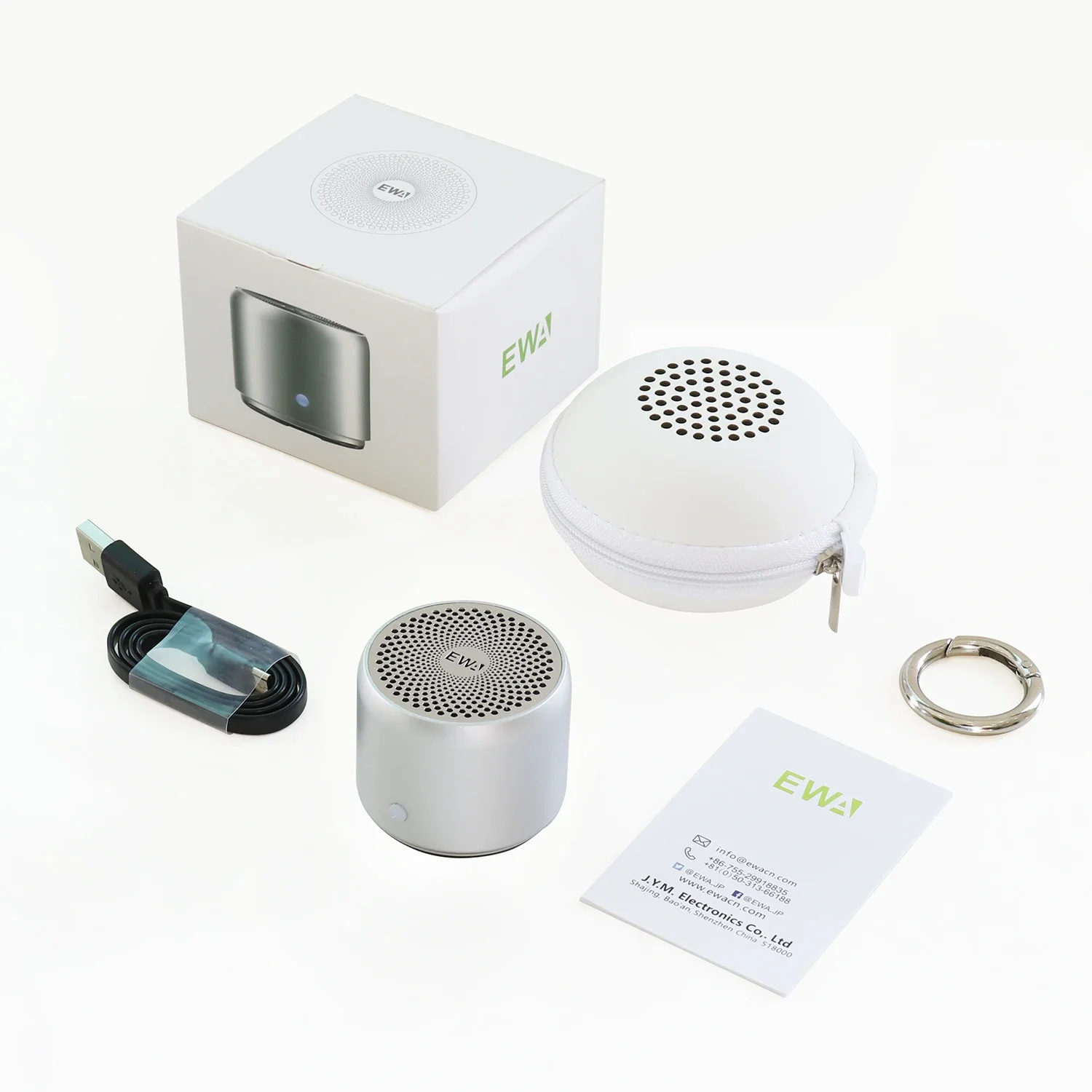 EWA Mini altoparlante Bluetooth Metal Heavy Bass Outdoor 5.0, IPX7 altoparlanti per lettore musicale Wireless portatili impermeabili A106PRO