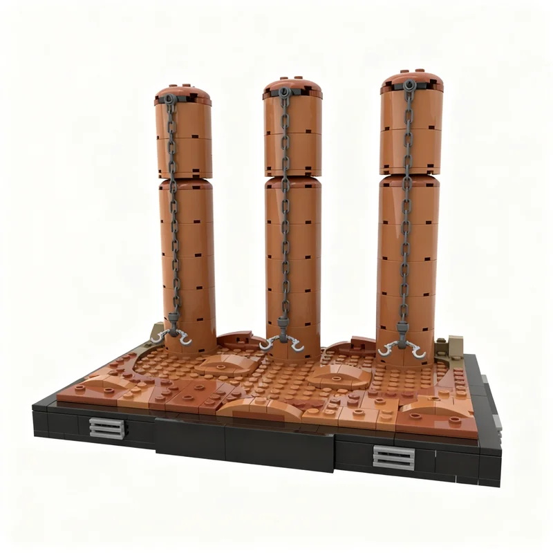 551pcs MOC Star Battle Sandy Executions Updated Model Building Blocks Architecture Christmas Gifts Education Idea Toy Brick Kids