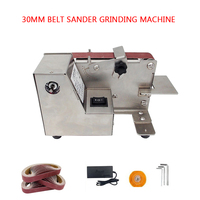 Mini Electric Belt Sand Belt Machine 30mm Polishing Desktop Sandpaper Grind Corner Grinding Blade Horizontal Sand Light Machine