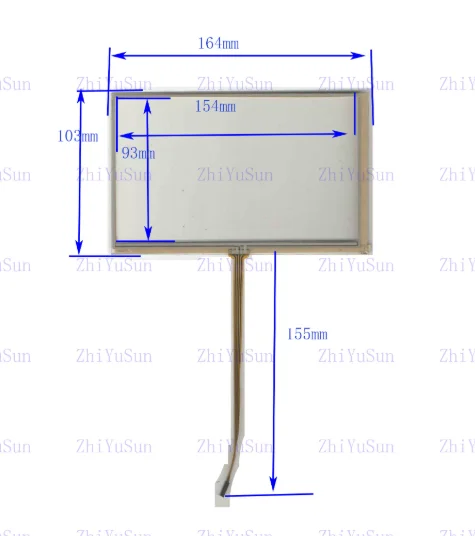 Used for 4R070W1 touch screen with a length of 164mm * 103mm and a width of 6MM for the middle outlet cable