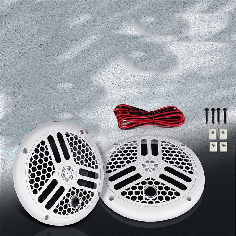 For SPA Pool 2Pc Marine Waterproof Speaker 240 Watts 2 Way Boat Outdoor Loudspeaker For ATV Golf Cart Yacht Motorcycle Jet Ski