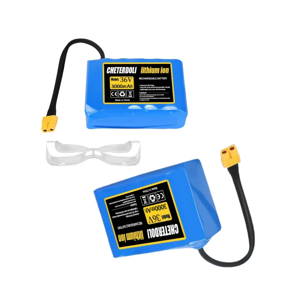 

10S1P 36V 3000mAh Lithium ion Battery Pack Rechargeable for Electric Self Balancing Scooter Hover Board Unicycle.