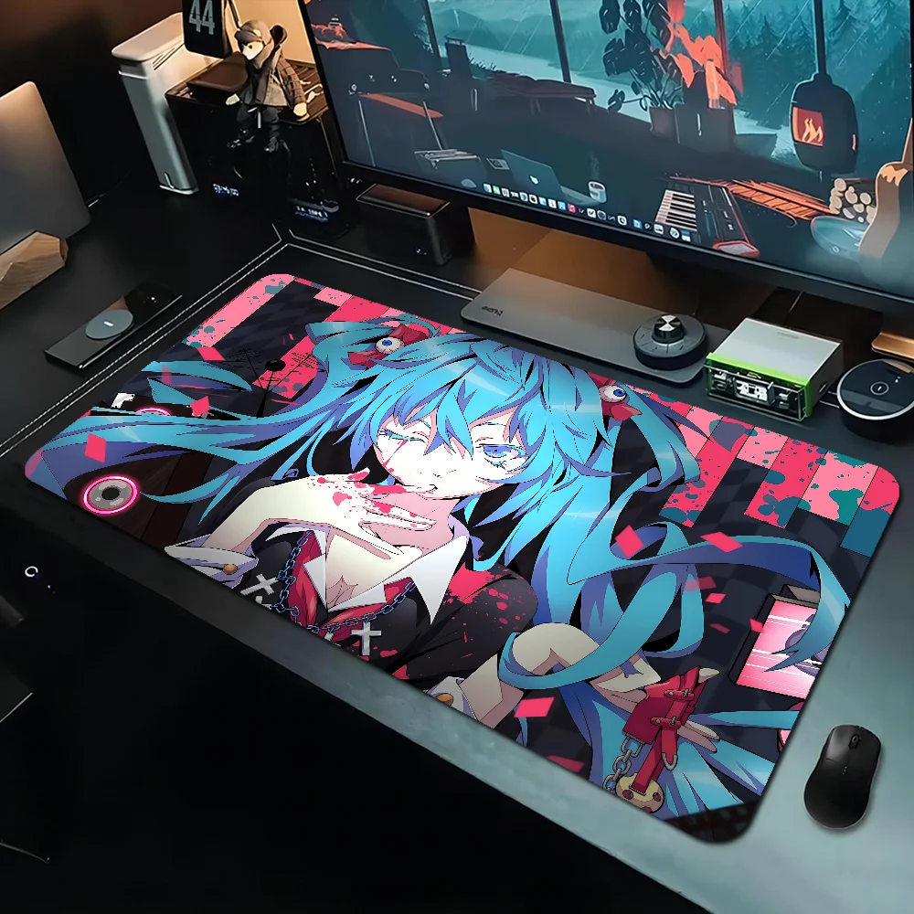 H-Hatsune M-Miku 애니메이션 미끄럼 방지  - Pc Gaming Hatsune Miku 리뷰 및 가격