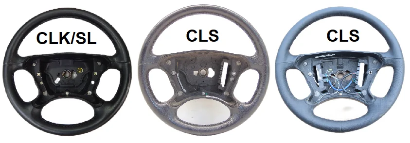 FIT for Mercedes Benz CLK500 350 W209 SL500 SL55 R230 Flat bottom Steering Wheel include