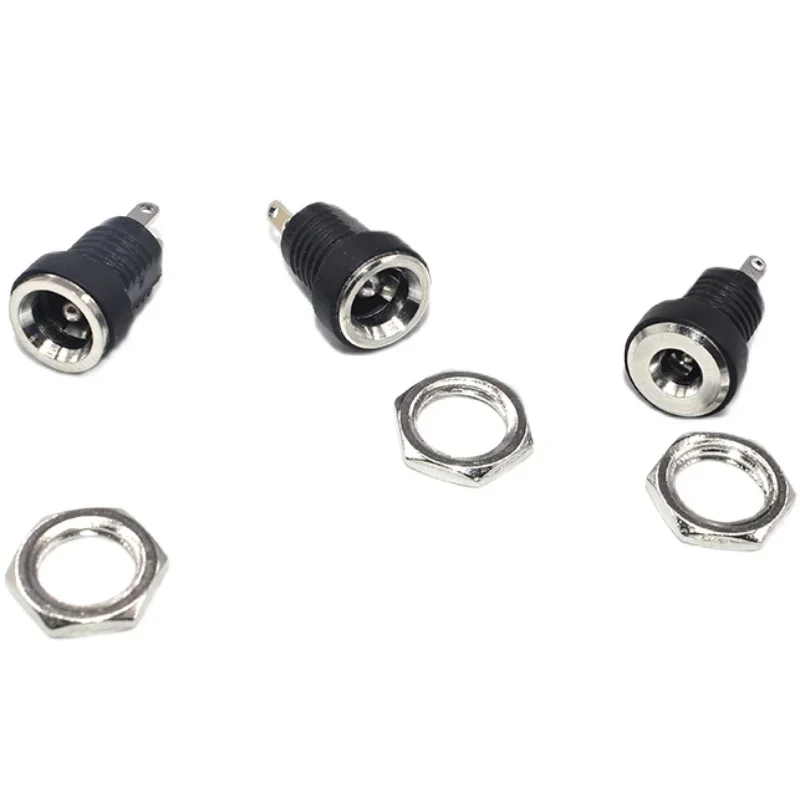 10PCS DC-022B 5.5x2.1mm 5.5 X 2.1 mm Female DC Power adapter dc jack connector DC022B DC power plug male 5.5*2.1mm 5.5*2.5 mm