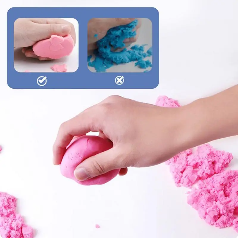 Play Sand For Sensory Table Sensory Toys Moldable Sand Fake Sand Play Set Zabawki edukacyjne dla dzieci Piasek sensoryczny z narzędziami i narzędziami