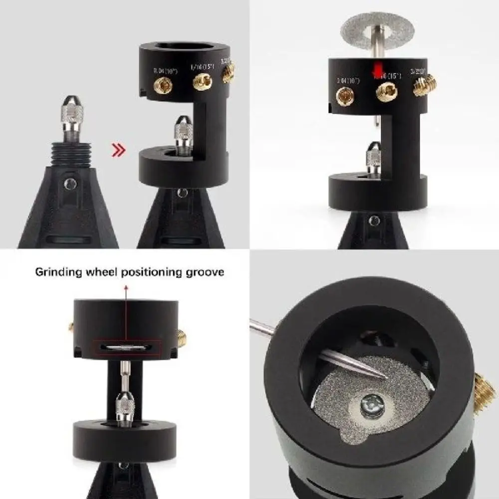 

Wire Grinding Electrode Sharpener Tungsten Horizontal Holes TIG Welding Tool Black Corrosion Resistant Head Electrode Sander
