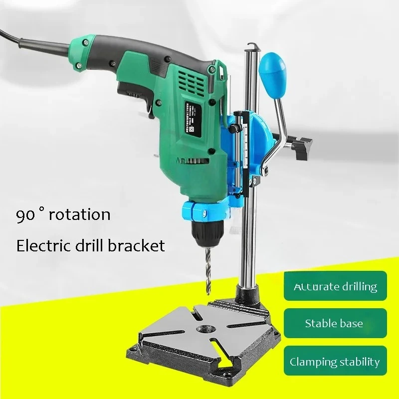 90 Angle Rotate Collet Workstationd Drill Guide Drill  Holder Cast Iron Base Rotatable Workstation Stand