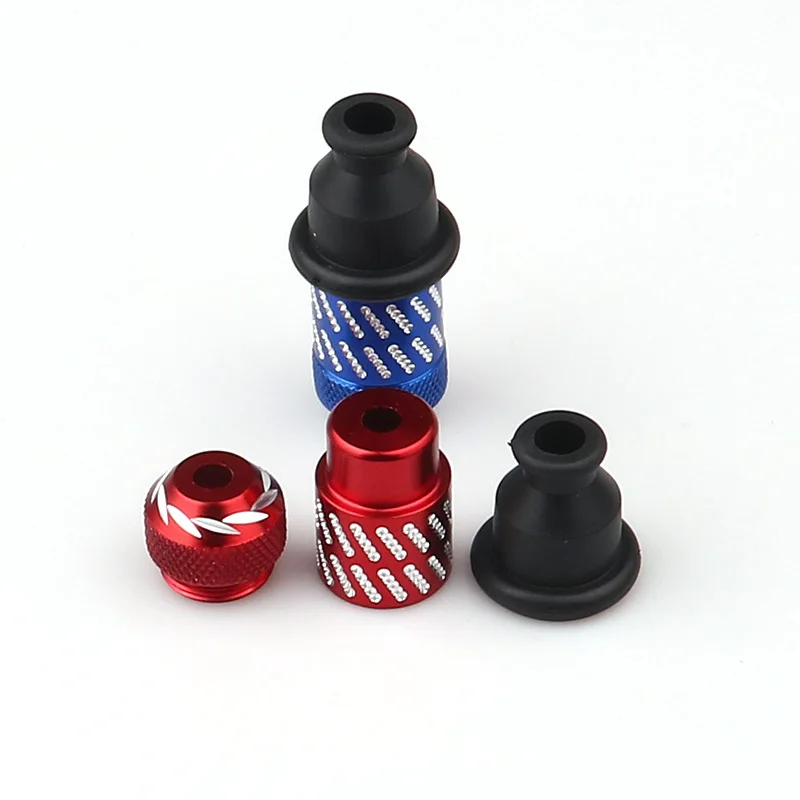 1Pcs Creative Mini Storage Portable Detachable Washable Metal Tube Nipple Tobacco Smoking Accessories with Rubber Mouthpiece