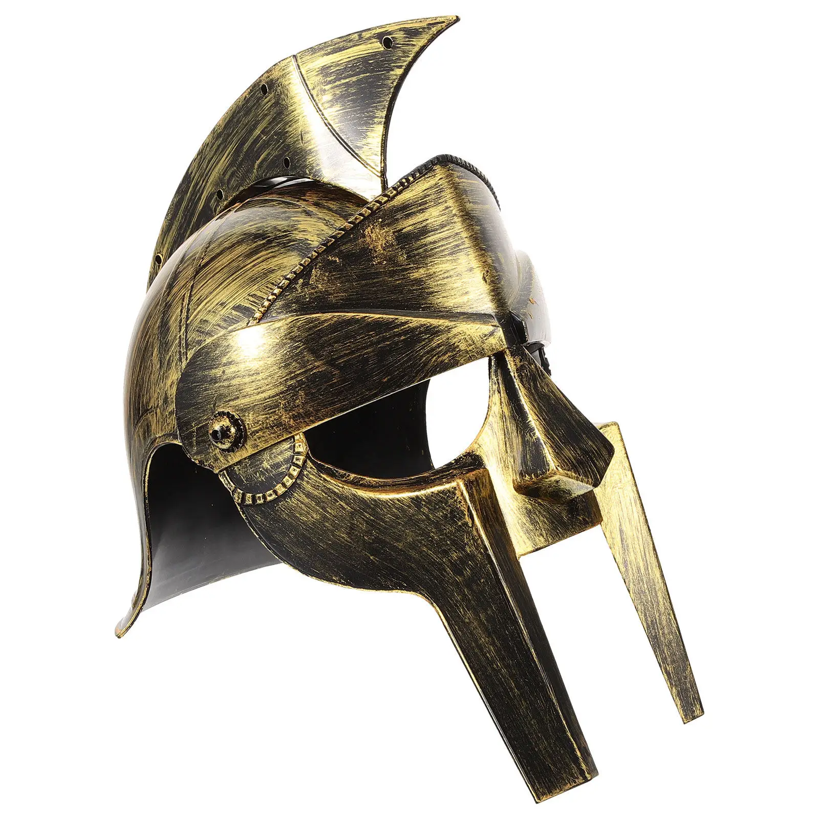Casco de Guerrero Romano de la Edad Media para Cosplay, Ligero, Transpirable, Accesorio para Disfraces