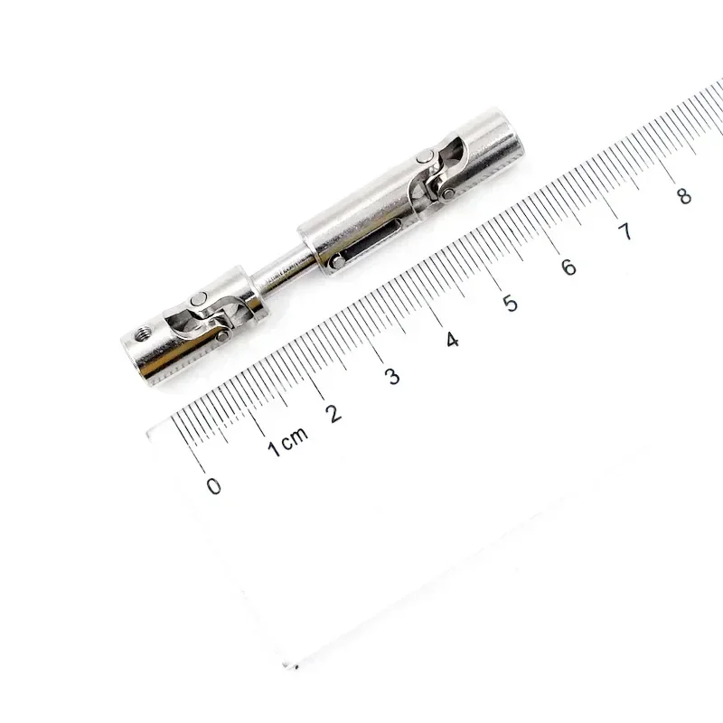 3 Peças de Peças de Atualização, Eixo de Transmissão Metálico Prata para Carro RC WPL B-36 B-16 6WD 1/16