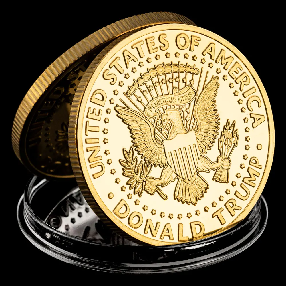 President of America Donald Trump 2024 Souvenir Coin Save America Again Trump Supporters Souvenirs Coins Gift