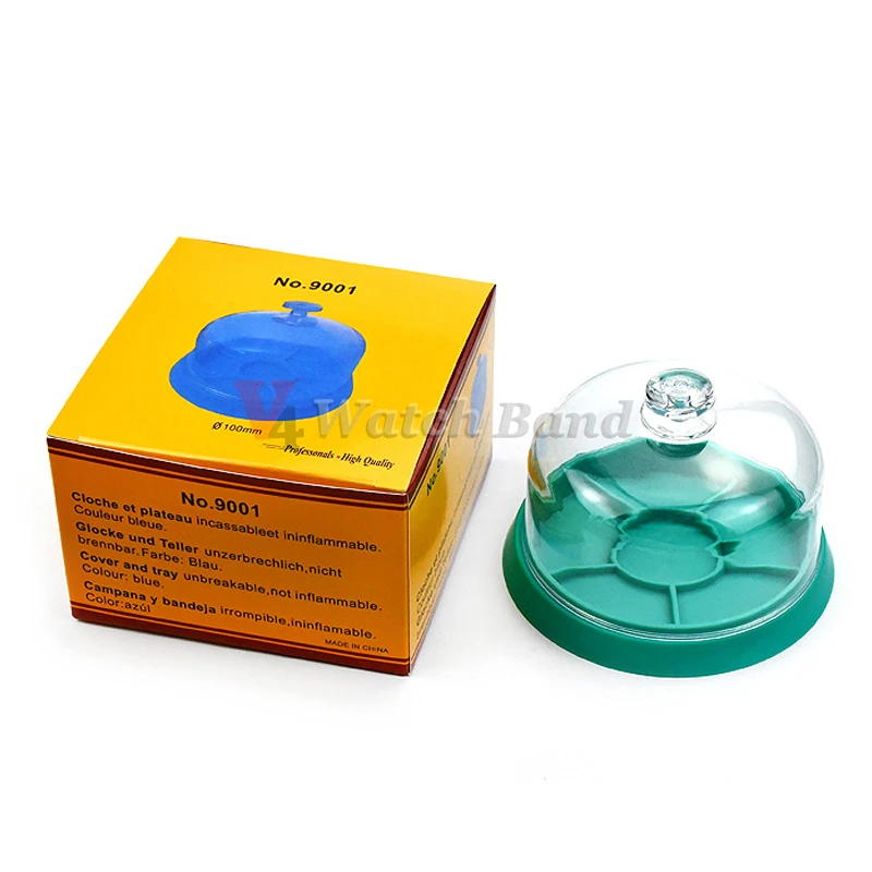 Watch Parts Watch Movement Dust Cover Holder Tray Parts Protector Moistureproof Anti-dust Covers Storage Box for Watchmakers