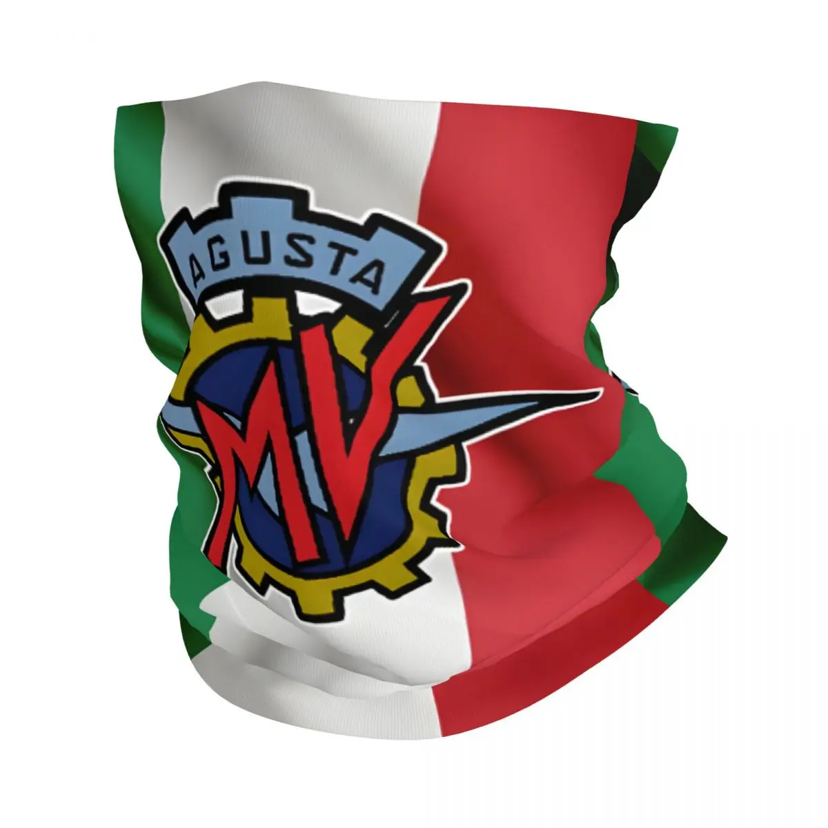 MV Italian Bandana Neck Cover Printed Motor Motocross Agusta Face Scarf Hiking Unisex Adult Washable