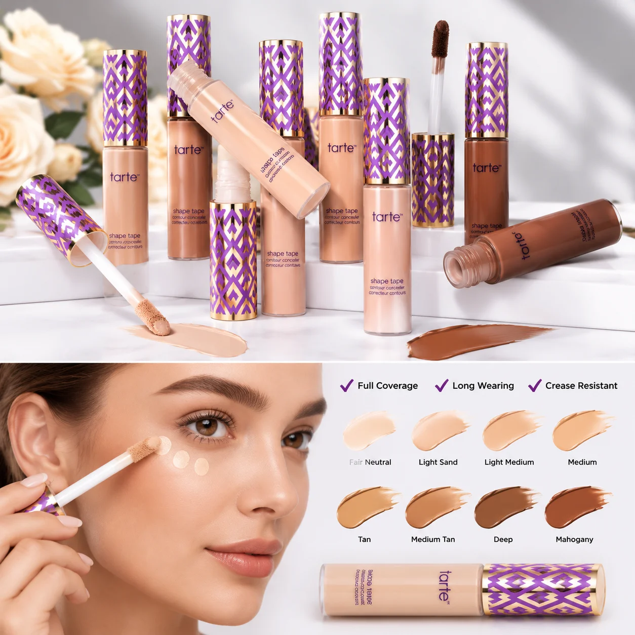 Beauty Mark Makeup - Liquid Foundation Waterproof Concealer Oil Control