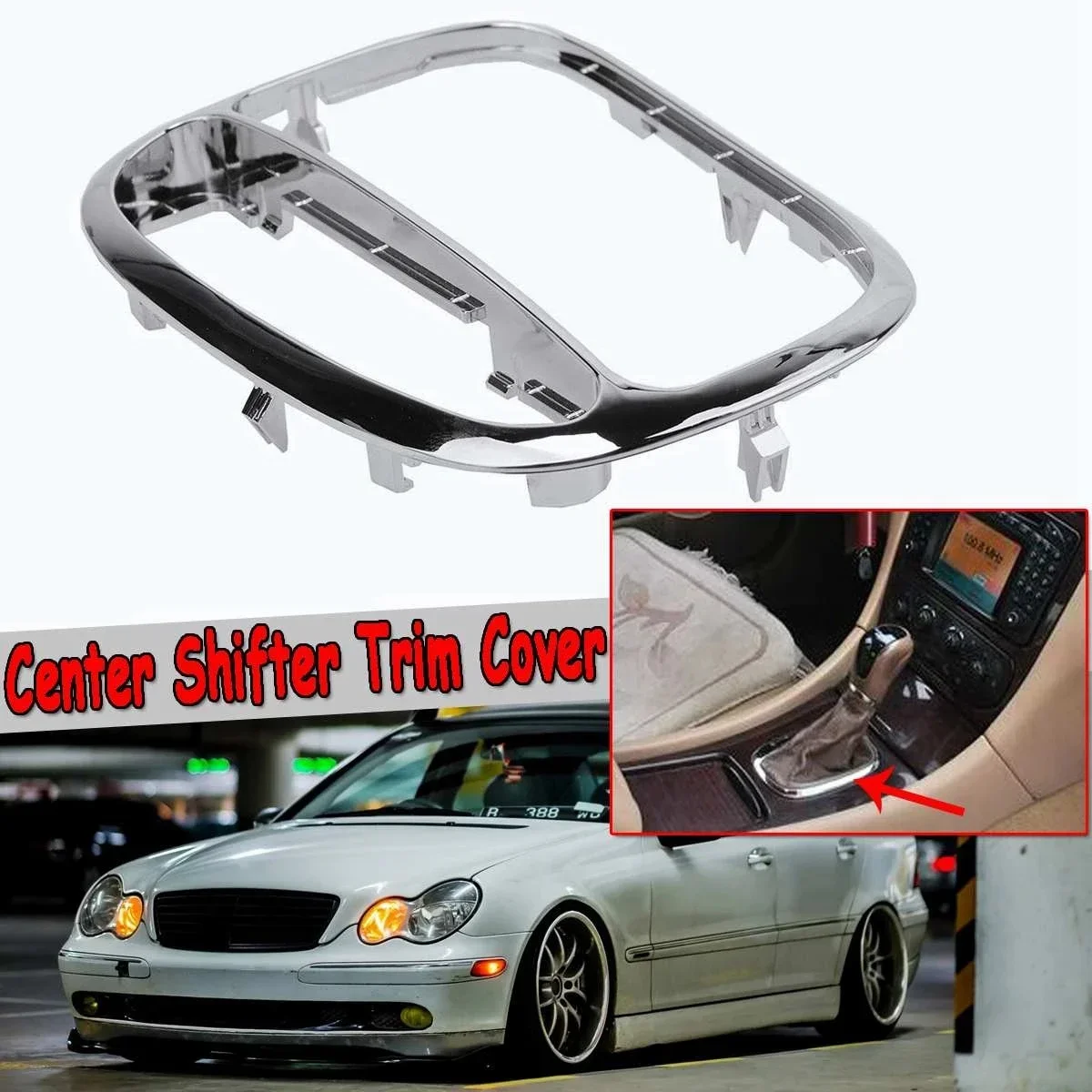 Pop New Car Center Console Gear Shifter Panel Trim Cover For Mercedes-Benz C-Class W203 C230 C240 C320 D106 2032671988