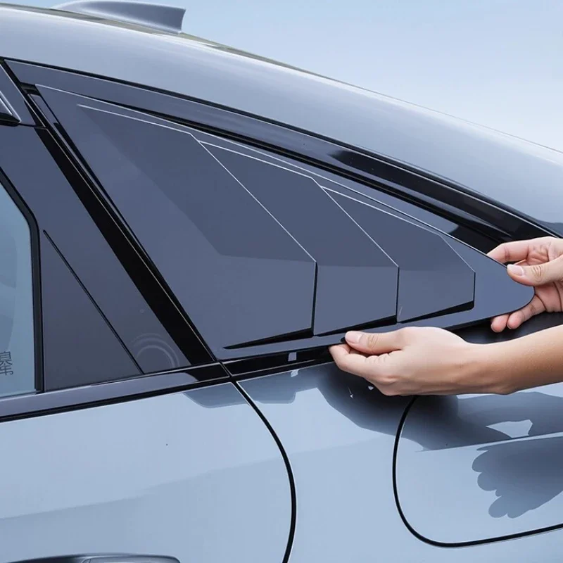 Triangular Rear Window Shutters for 2025 Geely Galaxy A7 - Special Automotive Decorative Accessory