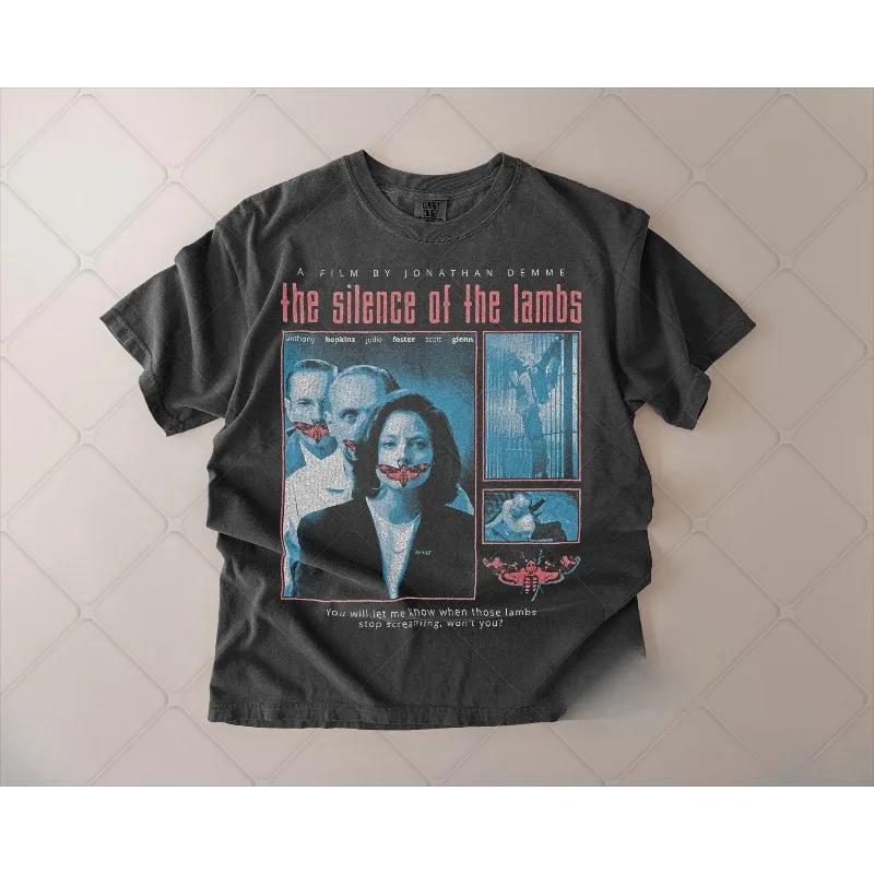 Silent Lamb T-shirt Retro Women's T-shirt Summer Unisex Casual Fashion T-shirt
