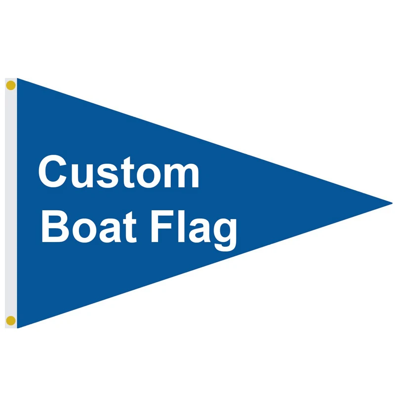 RonningStar Custom Boat Flag 110gsm 30x45cm 3 Layers Double Sided Flags Double-stiched Edges