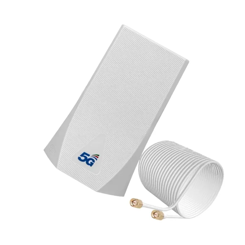 هوائي خارجي داخلي 5G LTE Antina Mimo 4g 5g 18dBi مع كابل مزدوج 2M لمودم التوجيه 5G CPE