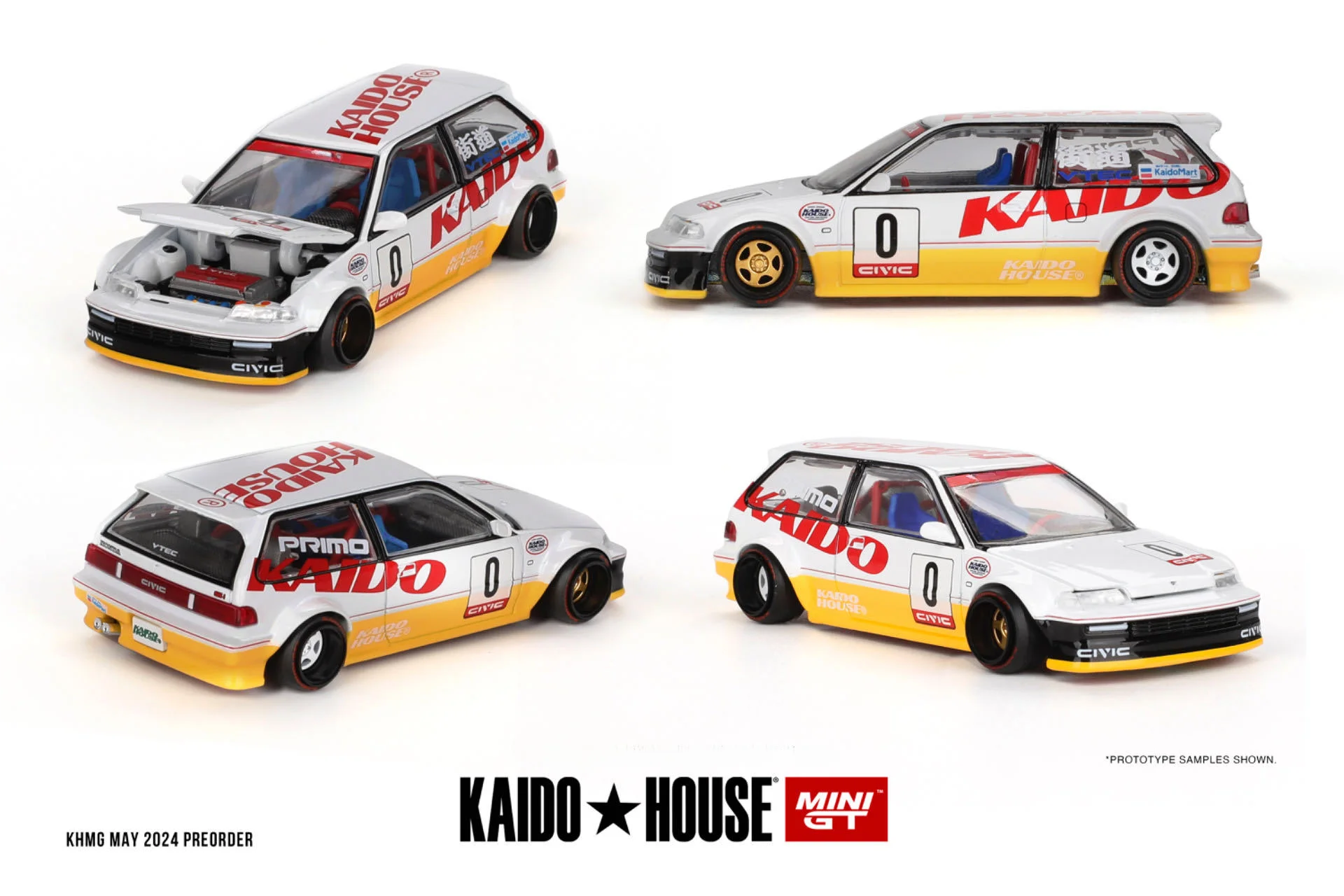 

**Preorder**Kaido House + MINIGT Civic (EF) Kanjo V1 Diecast Model Car