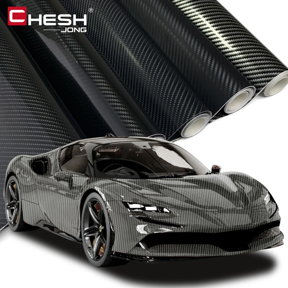 

1.45x2/3/6m Carbon Fiber Vinyl Films Car Styling Wrapping Sheet Roll Film Automobiles DIY for Car Hood Roof Stickers Accessories