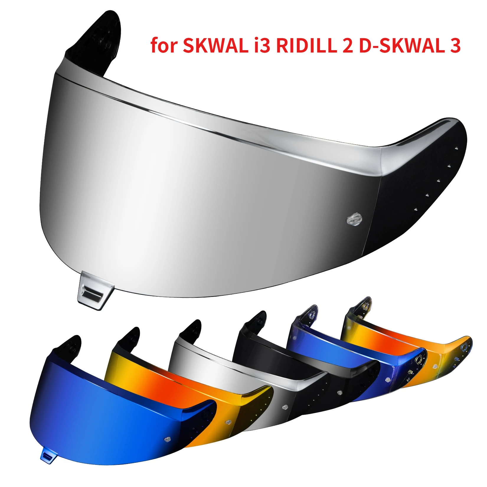 Motorcycle Helmet Visor for SKWAL I3 RIDILL 2 D-SKWAL 3 - Tinted Visor Motorbike Helmet Face Shield Accessories Replacement
