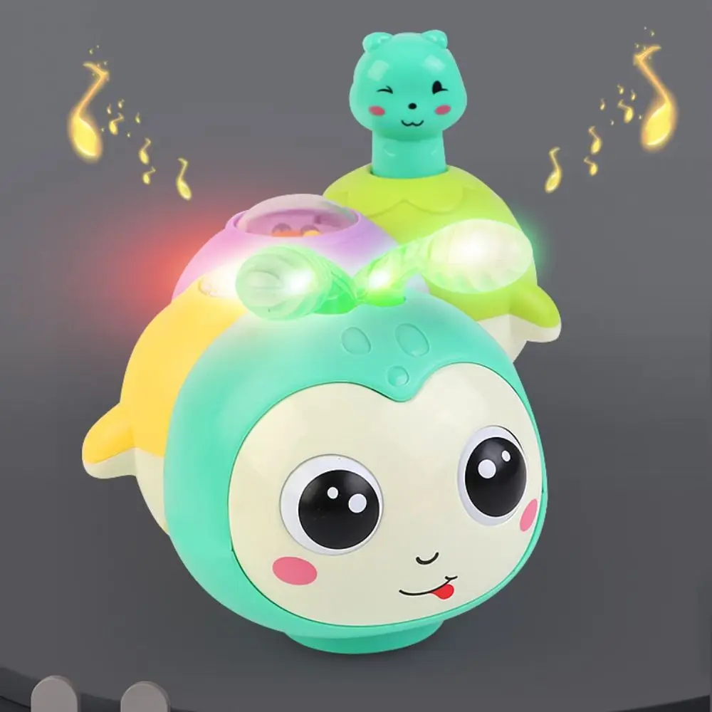 Montessori rastejando lagarta brinquedo sensorial magnético omnidirecional lagarta brinquedo dos desenhos animados direção automática carro de brinquedo elétrico