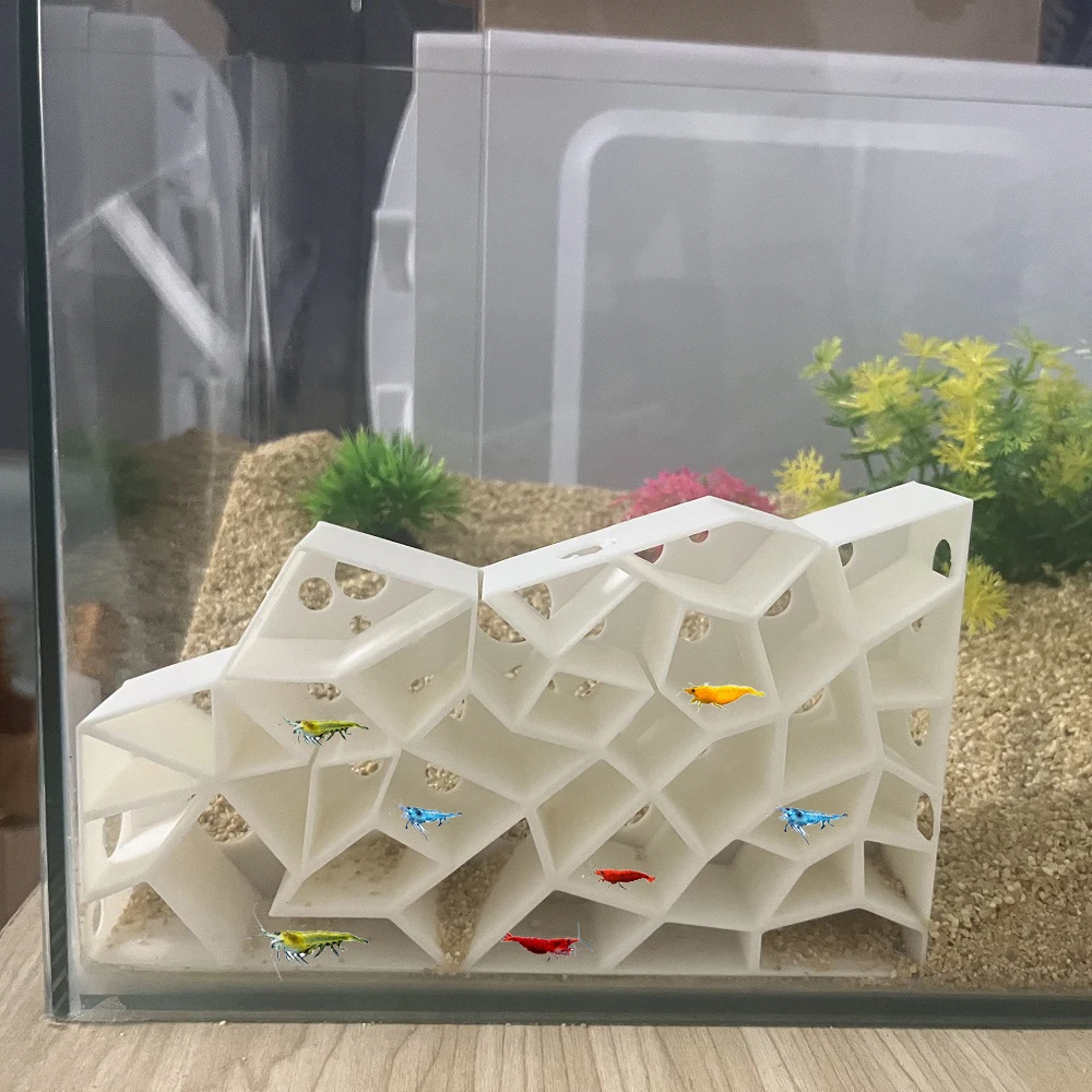 Shrimp Breeding Cave Aquarium Hideout For Fish Rest Play Natural Rock Decor Aquatic Pets Safe Shelter Cichlid Fry