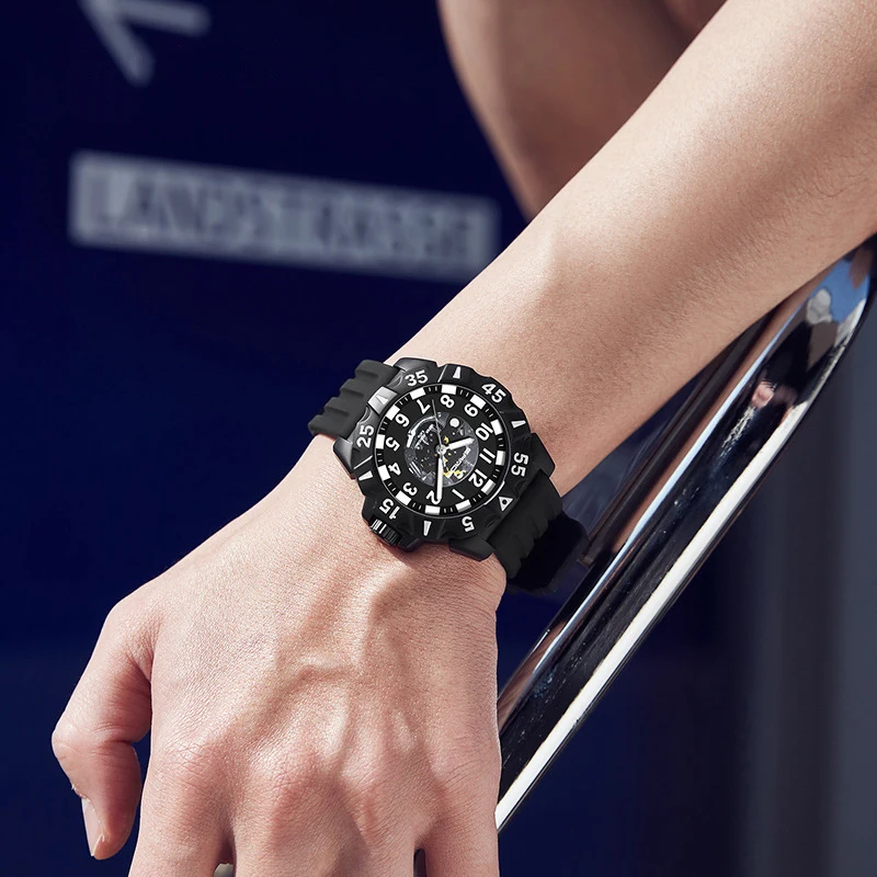 UTHAI CE110 Casual Men watch, digital fashion trend, creative waterproof quartz watches, cool clock gift watches for man