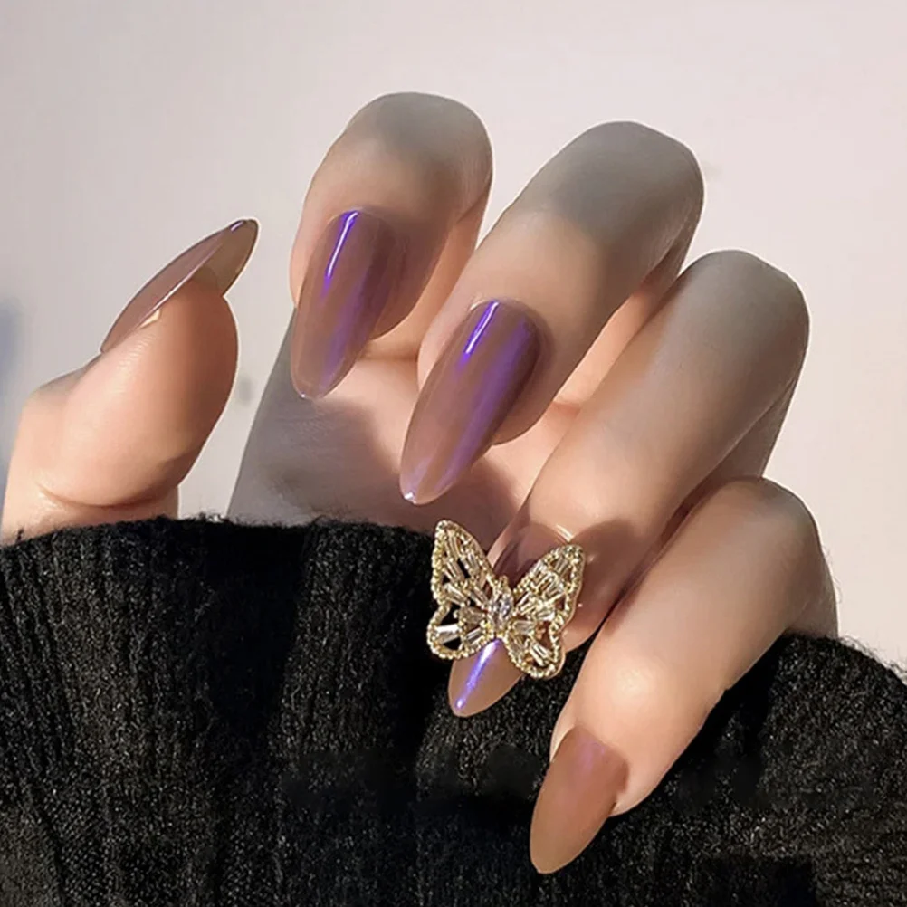 

1 Box Holographic Nail Powder Mirror Effect Metallic Glitter Pigment for DIY Nail Art Manicure Decoration