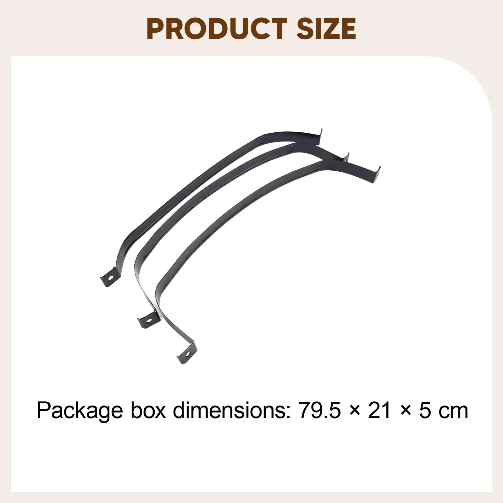 

Premium Fuel Tank Strap Kit Direct Fit Metal Replacement Professional Accessories for Volkswagen Golf II III Models