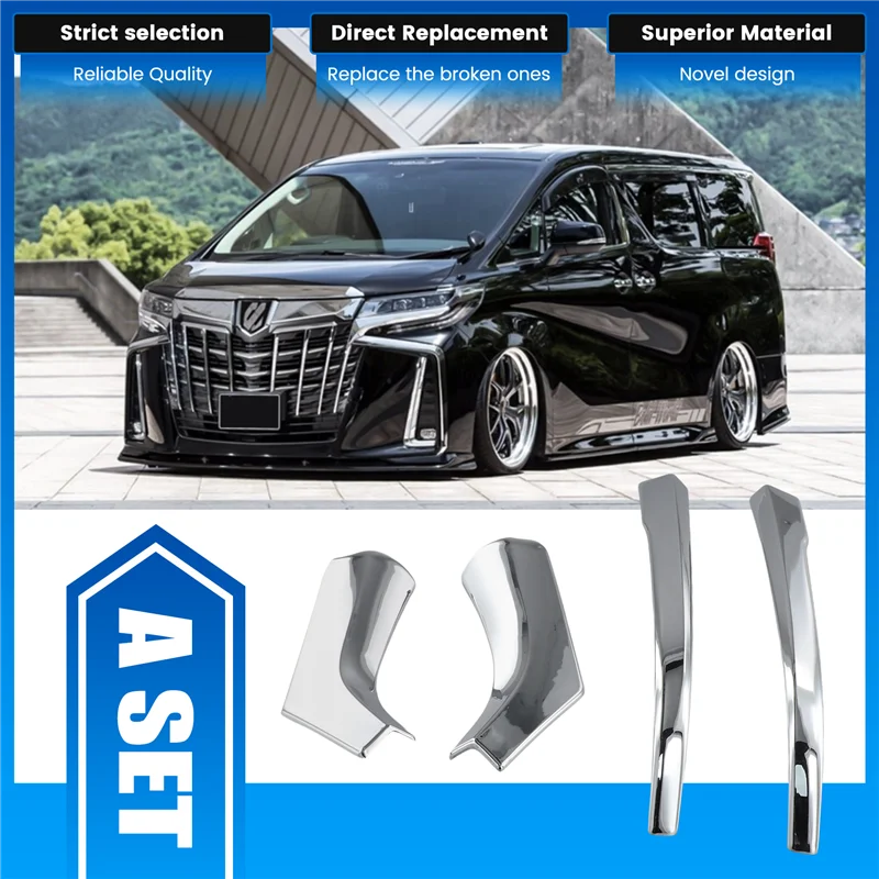 

Car Rear View Mirror Trim Sequins Rear View Mirror Decoration Strips Cover For Toyota Alphard Vellfire 30 2016-2019