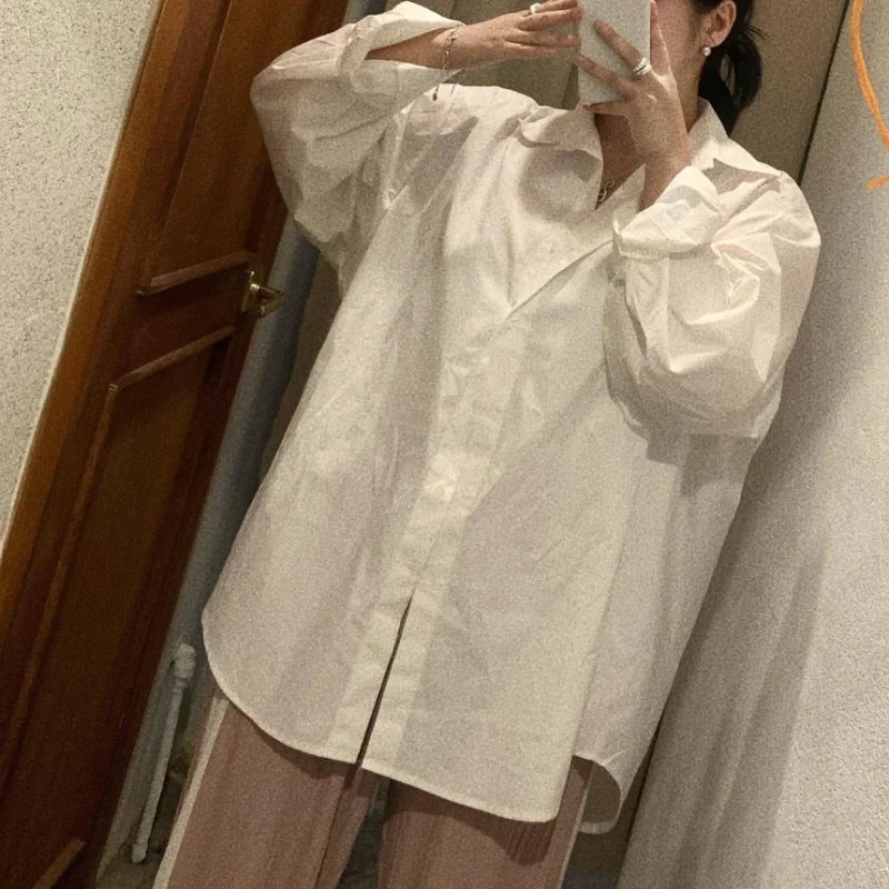 

Casual Long Sve Women's irt Korean mat Lazy Sle Versatile Commute Casual Base Layer Inner Wear Top