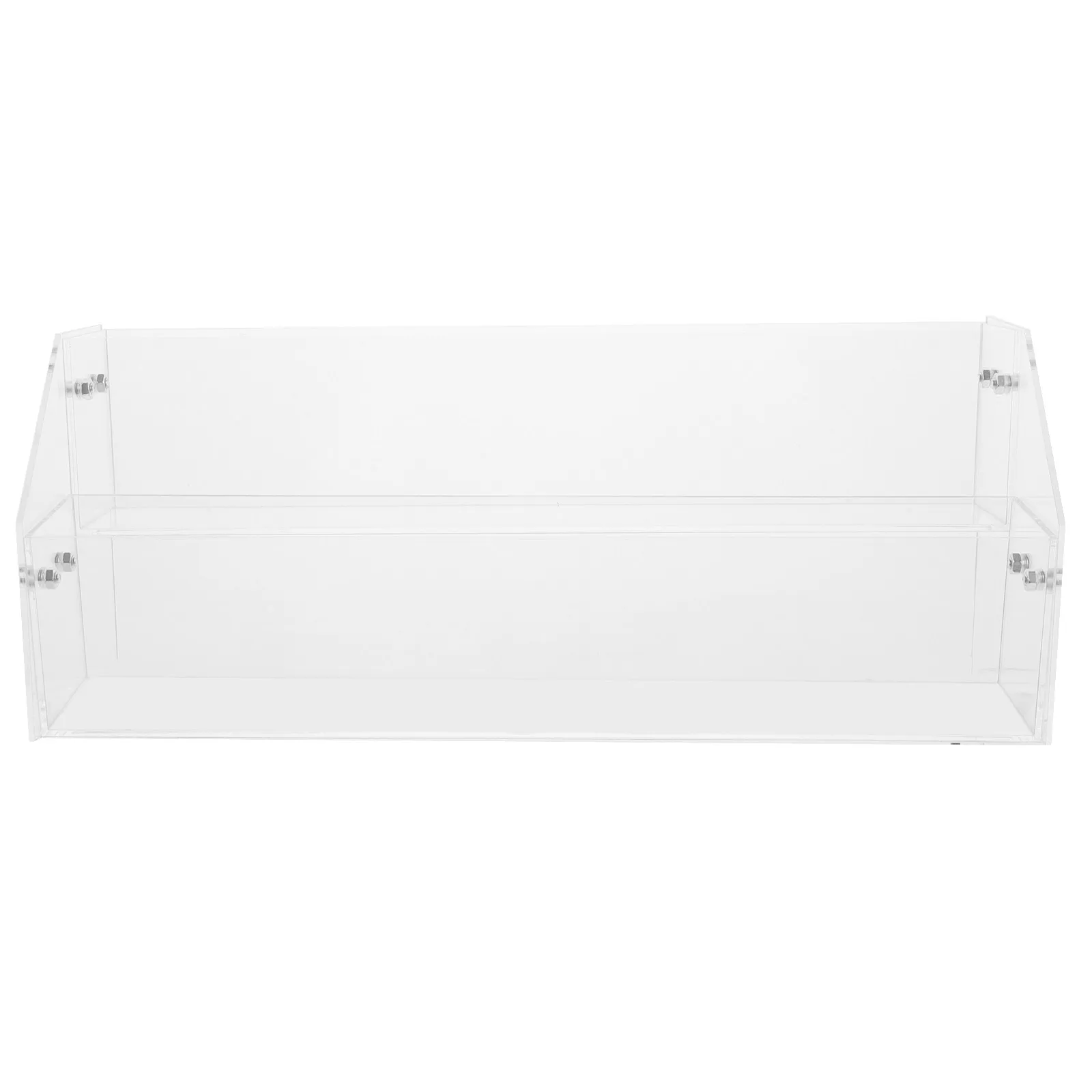 Clear Acrylic Book Organizer Desktop Magazine Holder File Sorter Folder Rack for Office Study Storage