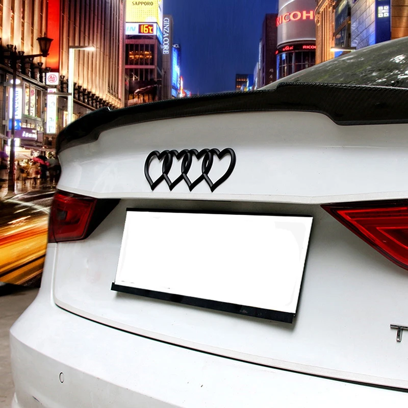 

Car Sticker Love Heart Logo Rear Trunk Tail Label Badge Decal Replacement Accessories