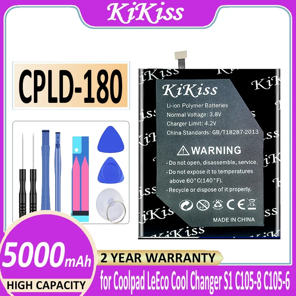 

Аккумулятор KiKiss CPLD-180 5000 мАч для Coolpad LeEco Cool Changer S1 C105-8 аккумулятор