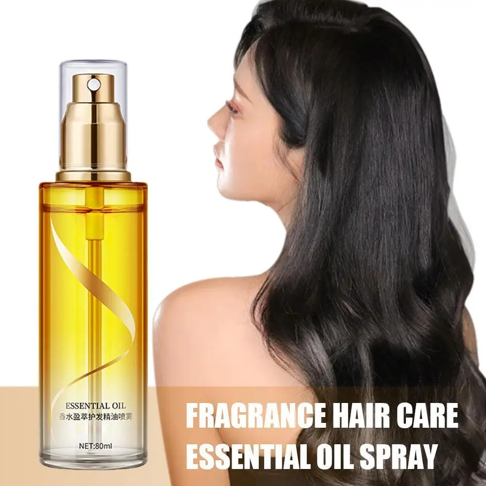 

80ml Fragrance Hair Care Density Essentia L Oil Anti Prevent Lose Liquid Regrowth Anti-frizz Hairs Smooth Essentia L Oil Spray